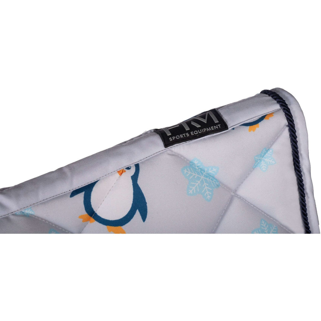HKM Saddlepad Pinguïn All Purpose Grey/Blue
