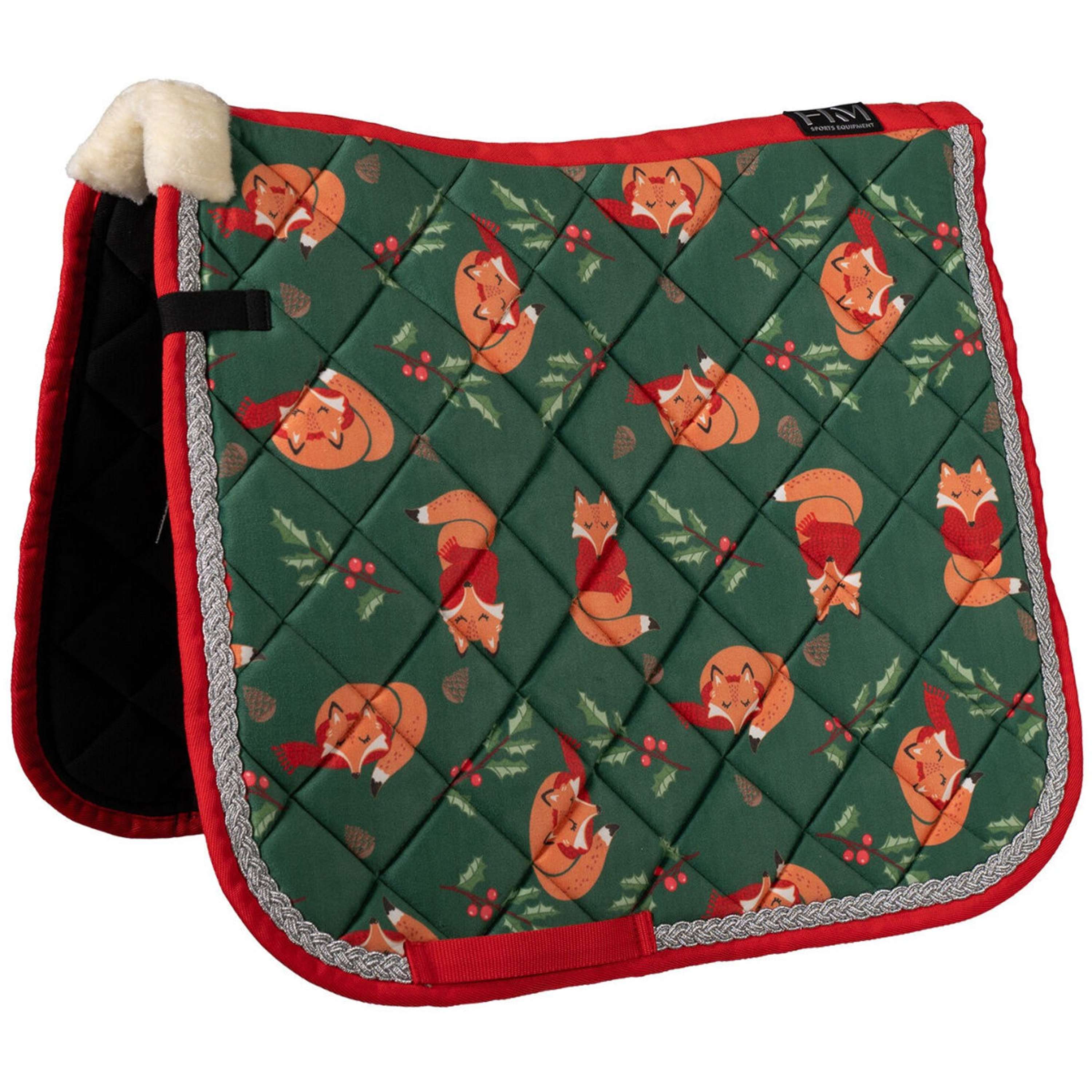HKM Saddlepad X-Mas All Purpose Dark Green