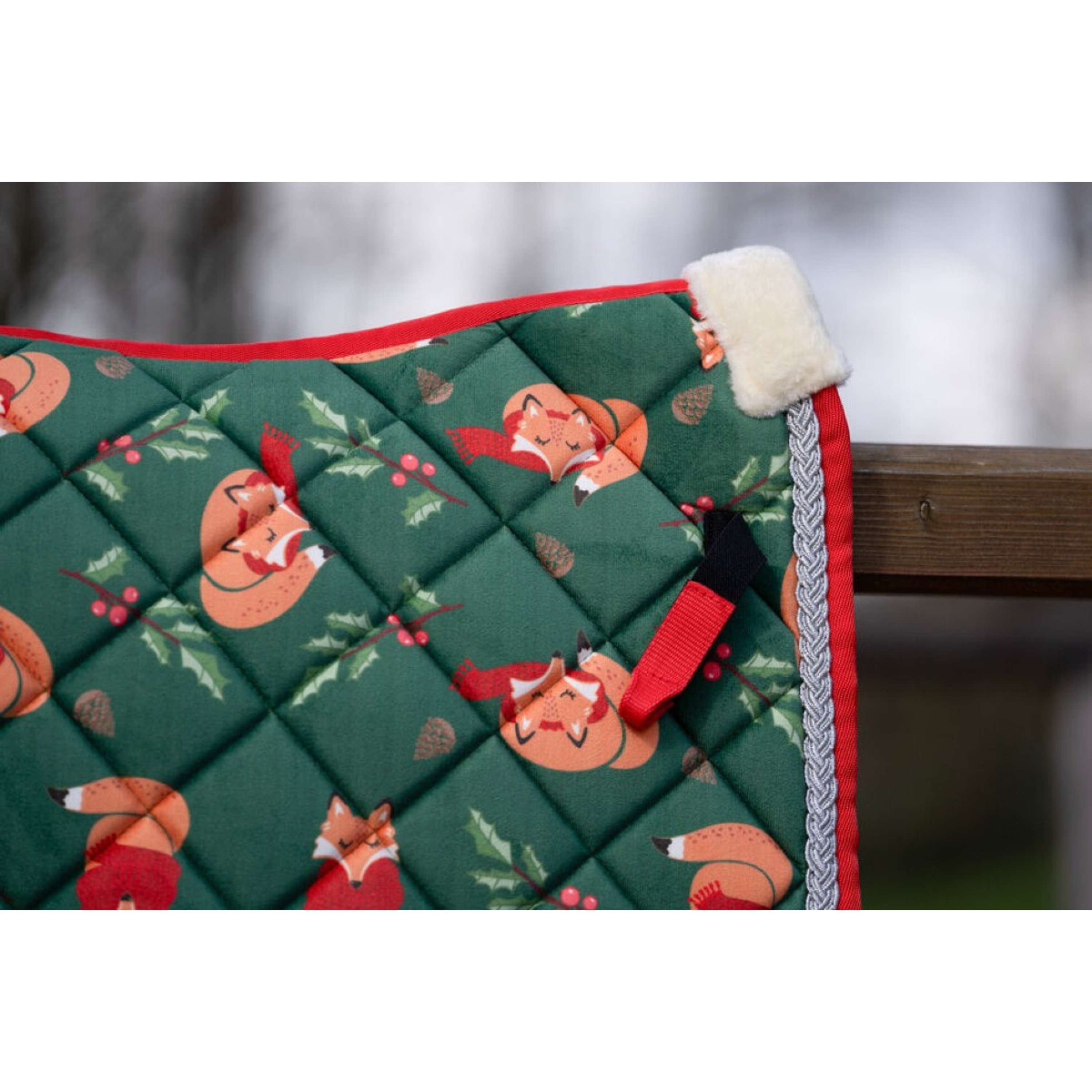 HKM Saddlepad X-Mas All Purpose Dark Green