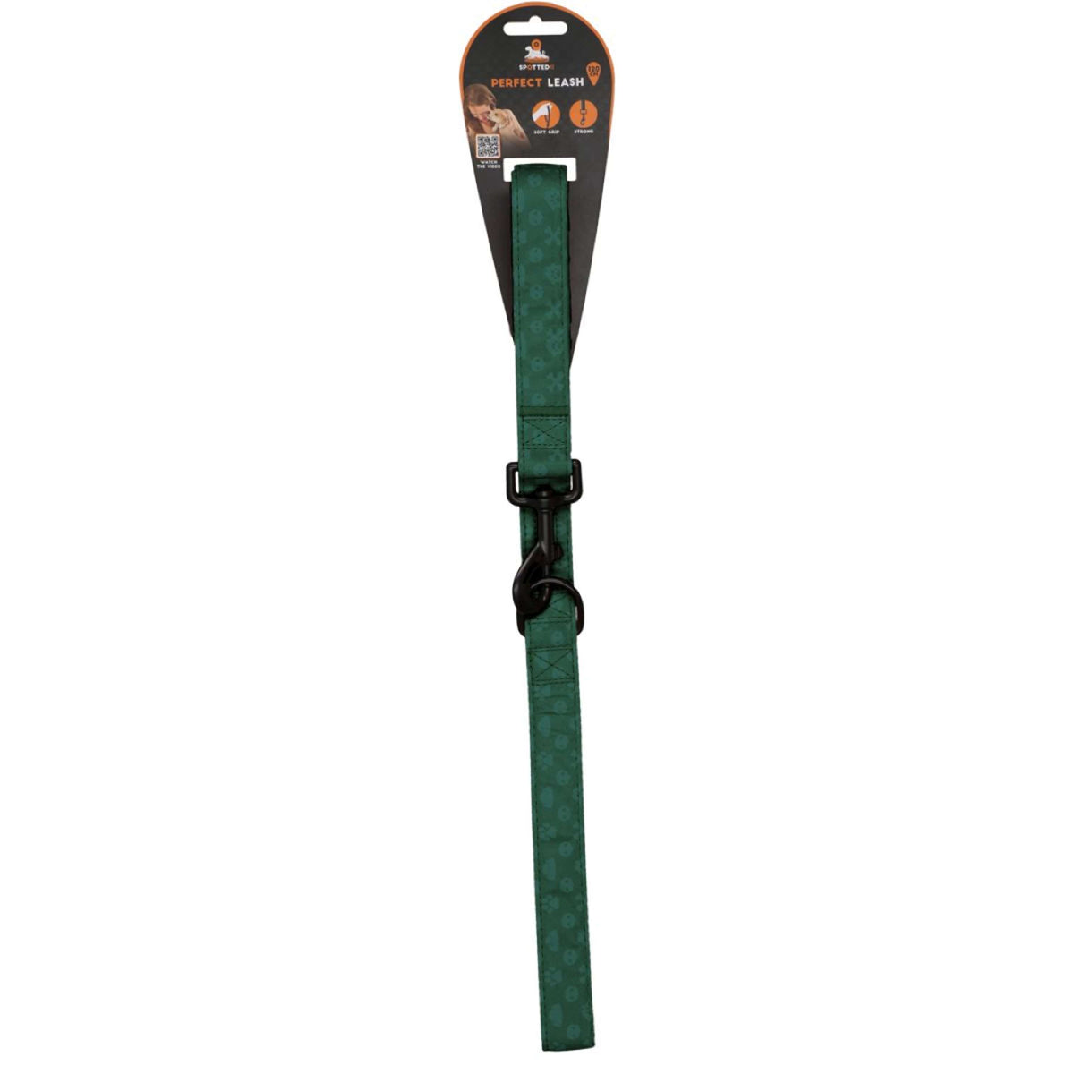 Spotted Pro! Dog Leash Green