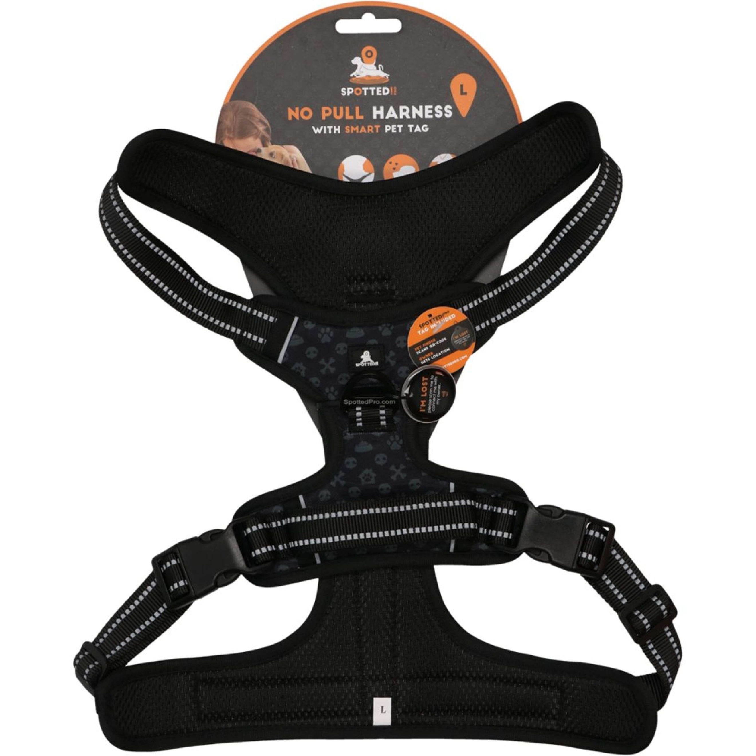 Spotted Pro! Dog Harness Anthracite