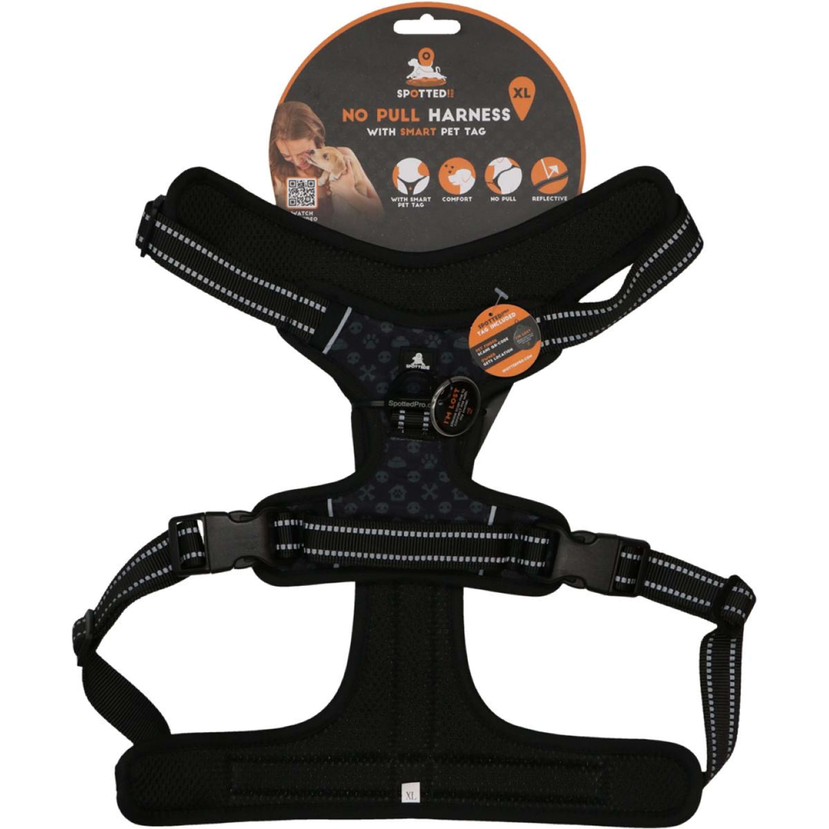 Spotted Pro! Dog Harness Anthracite