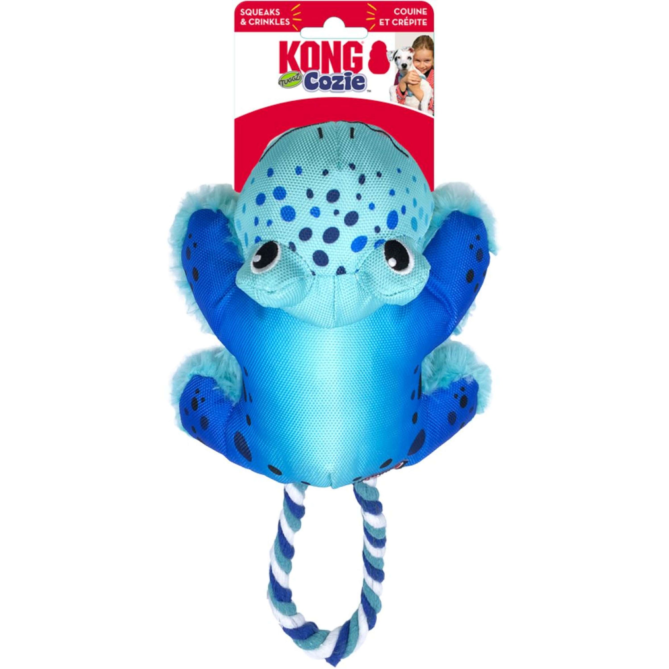 KONG Dog Toy Cozie Truggz Frog