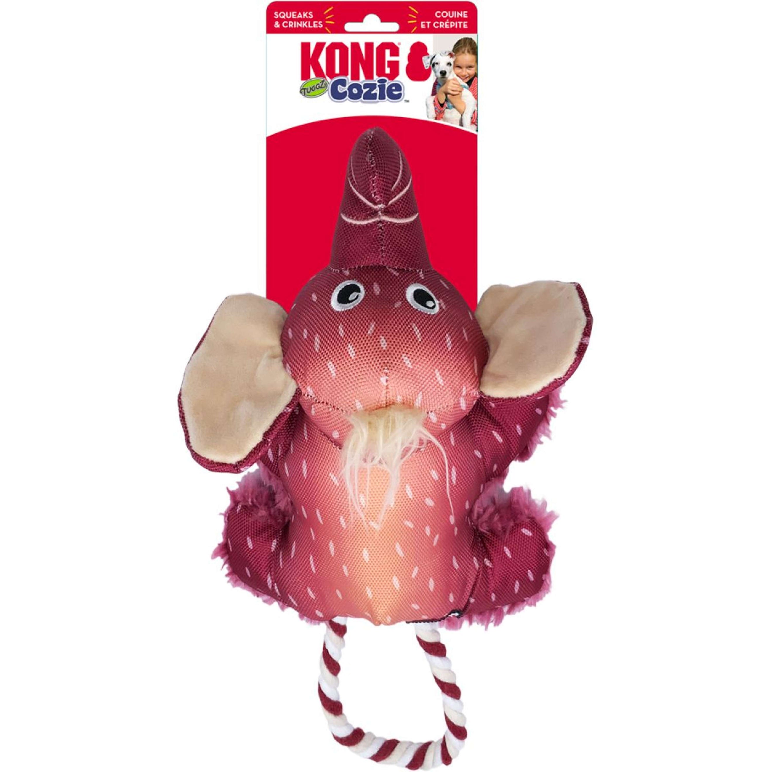 KONG Dog Toy Cozie Truggz Elephant