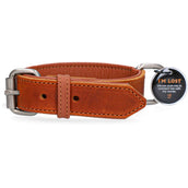 Spotted Pro! Dog Collar Leather Cognac