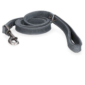 Spotted Pro! Dog Leash Leather Grey