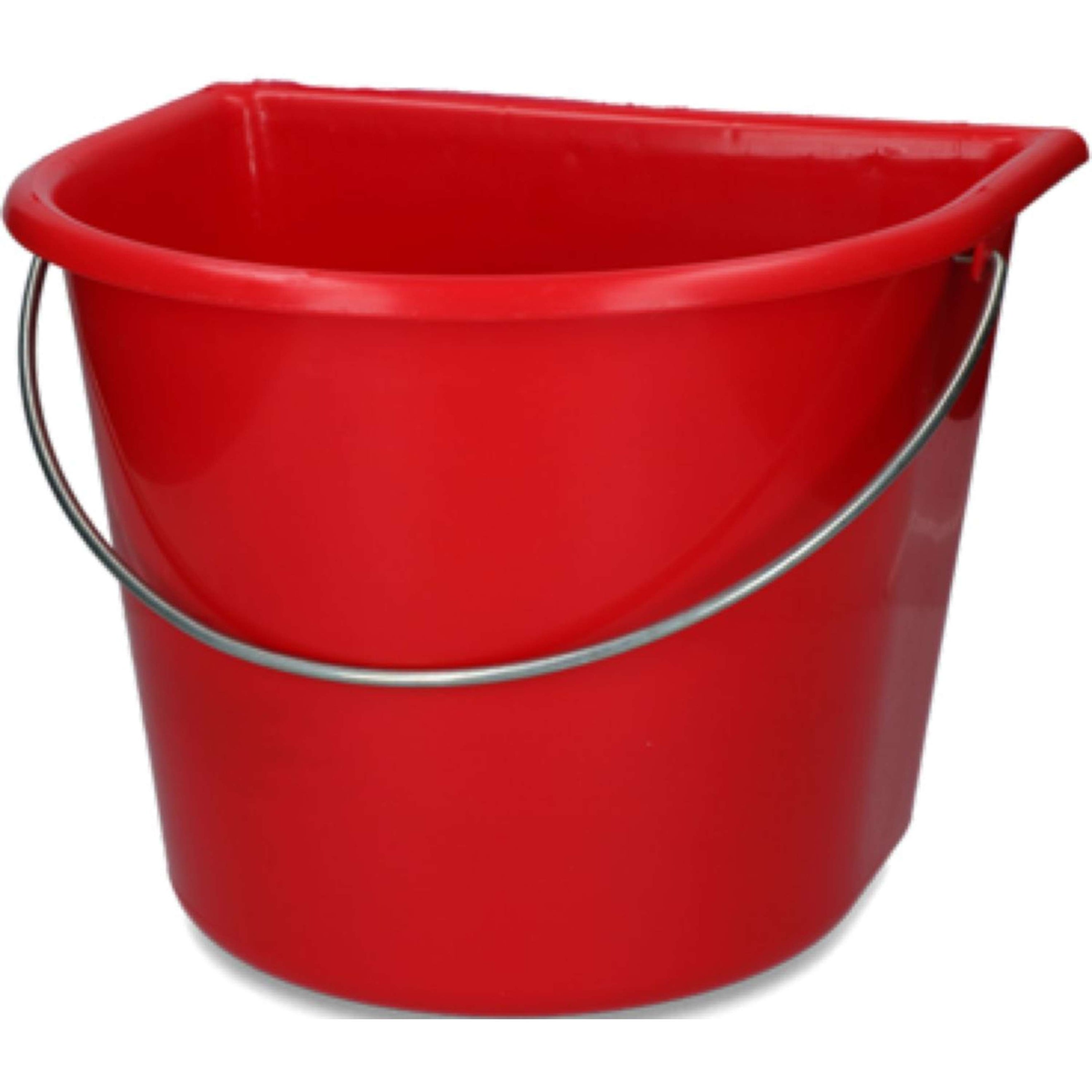Agradi Bucket with Flat Side Red Agradi Bucket with Flat Side Red