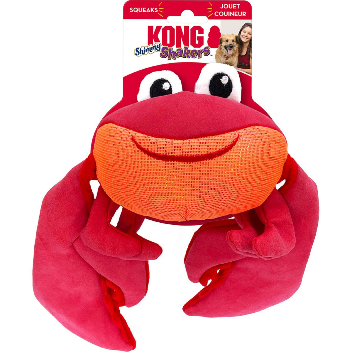 KONG Dog Toy Shakers Shimmy Crab