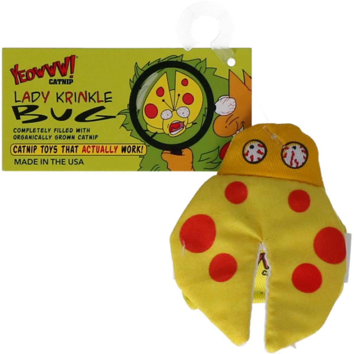 Yeowww Cat Toy Lady Krinkle Bug