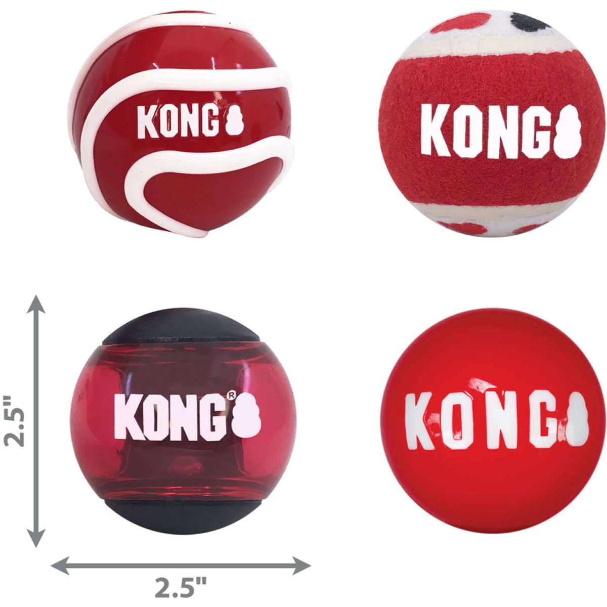 KONG Play Balls Signature 3-pack