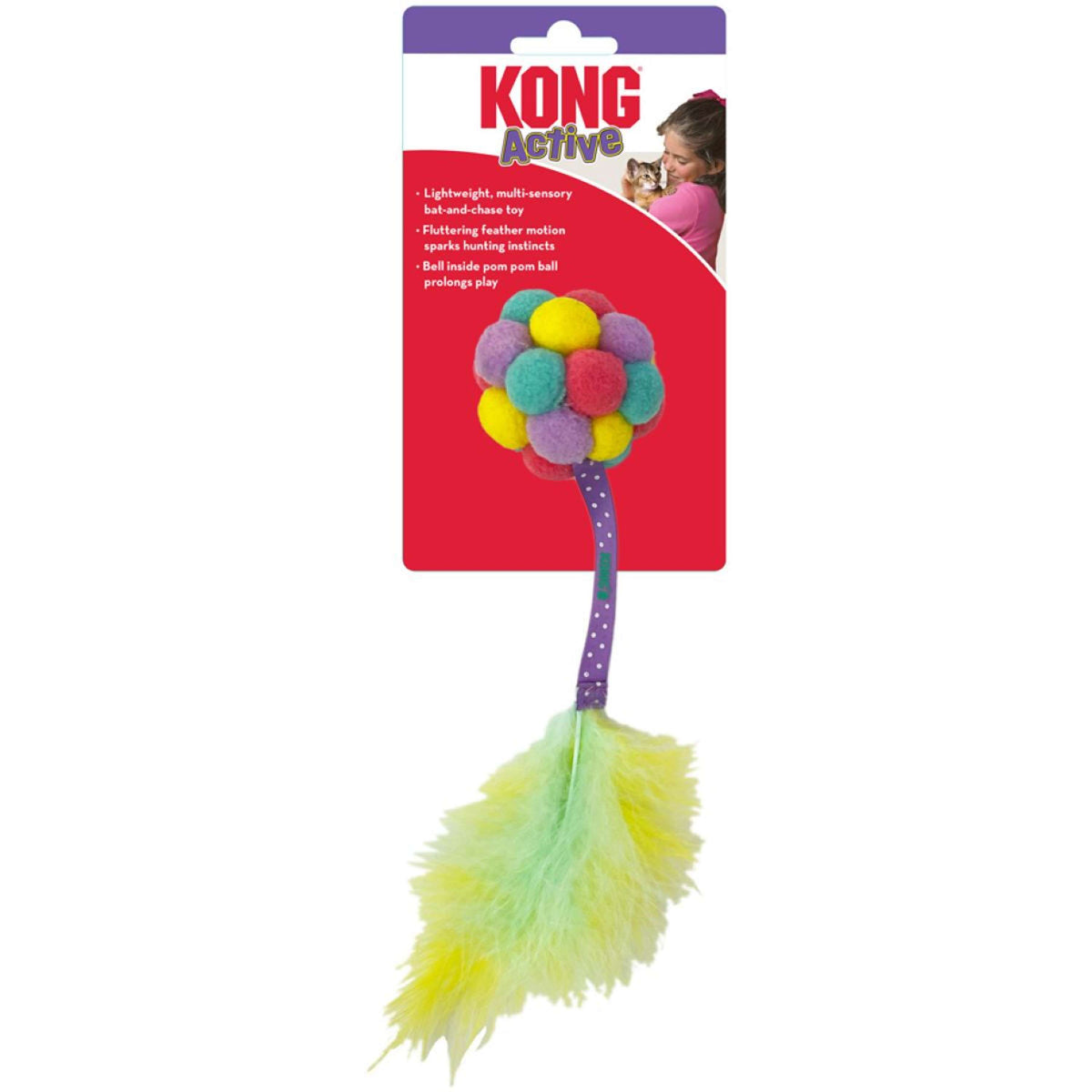 KONG Cat Toy Bubble Ball Assorti