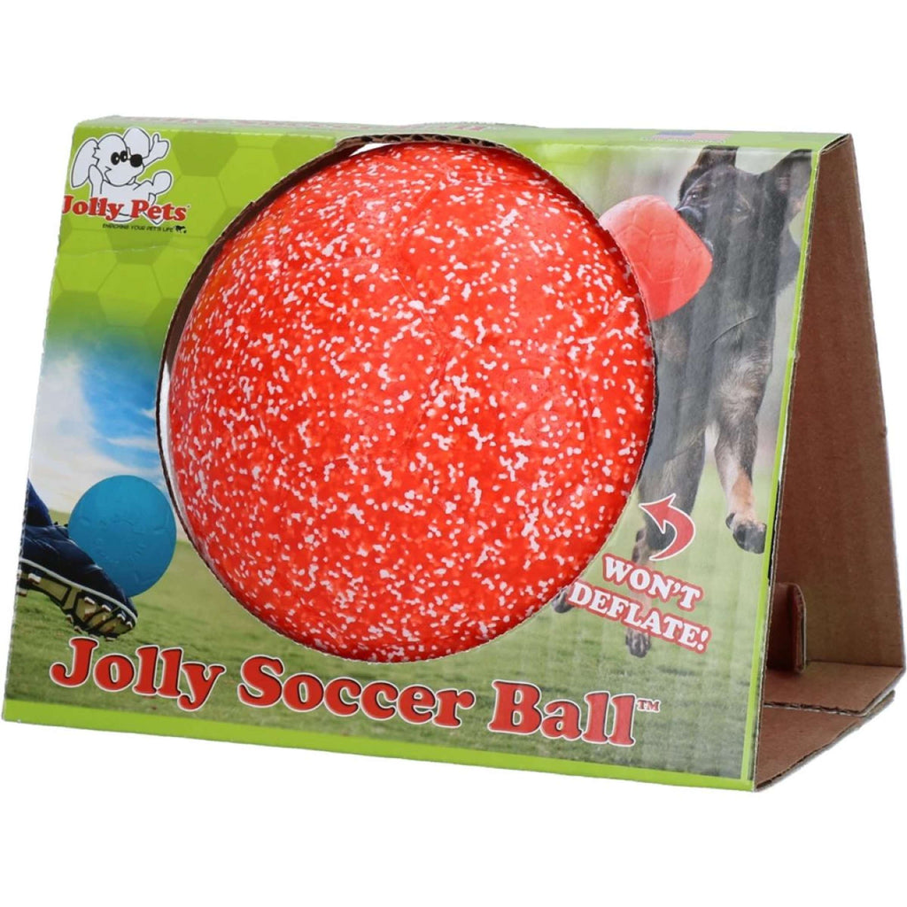 Jolly Pets Soccer Ball Orange/White