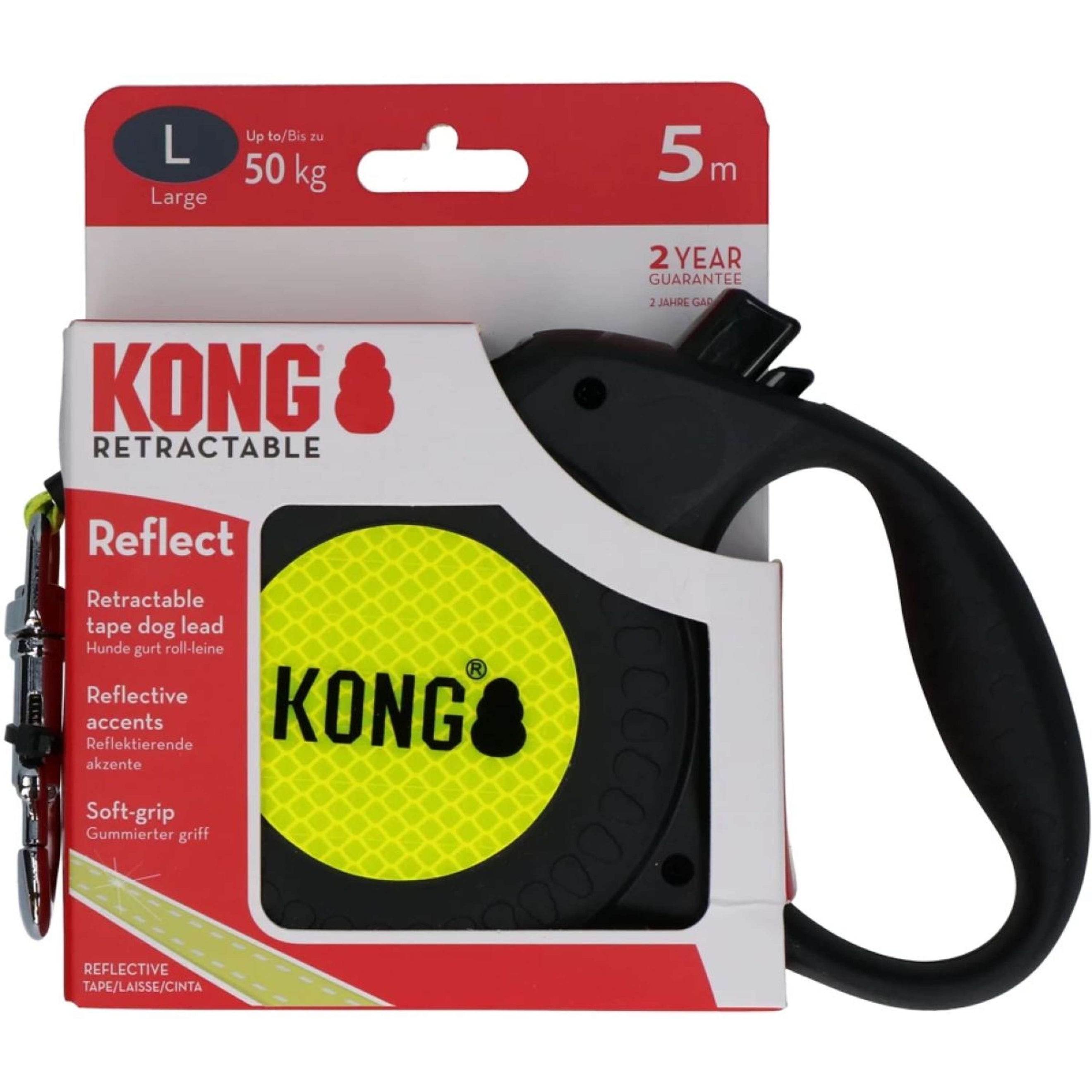 KONG Retractable Leash Reflect