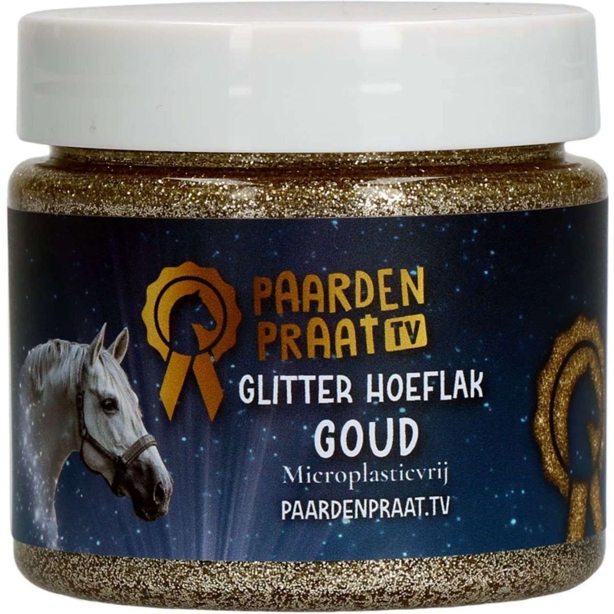 Paardenpraat Hoof Polish Glitter Gold