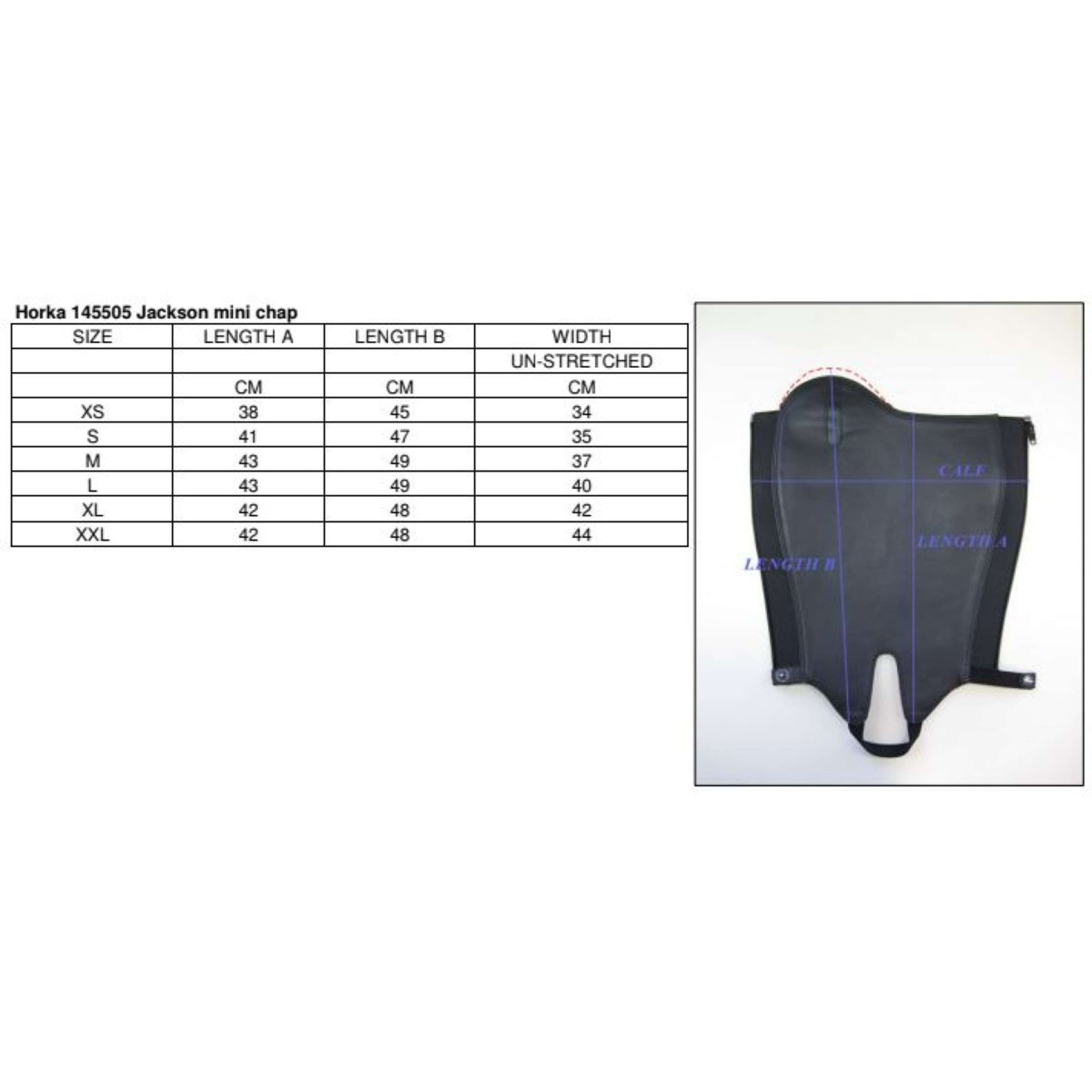 HORKA Chaps Jackson Black HORKA Chaps Jackson Black