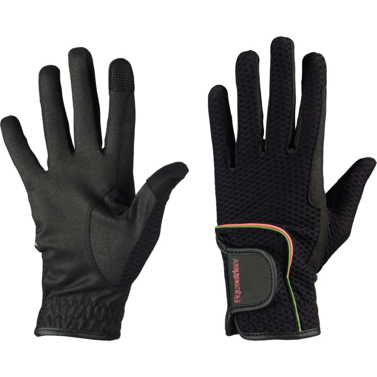 HORKA Riding Gloves Neon Pink/Green