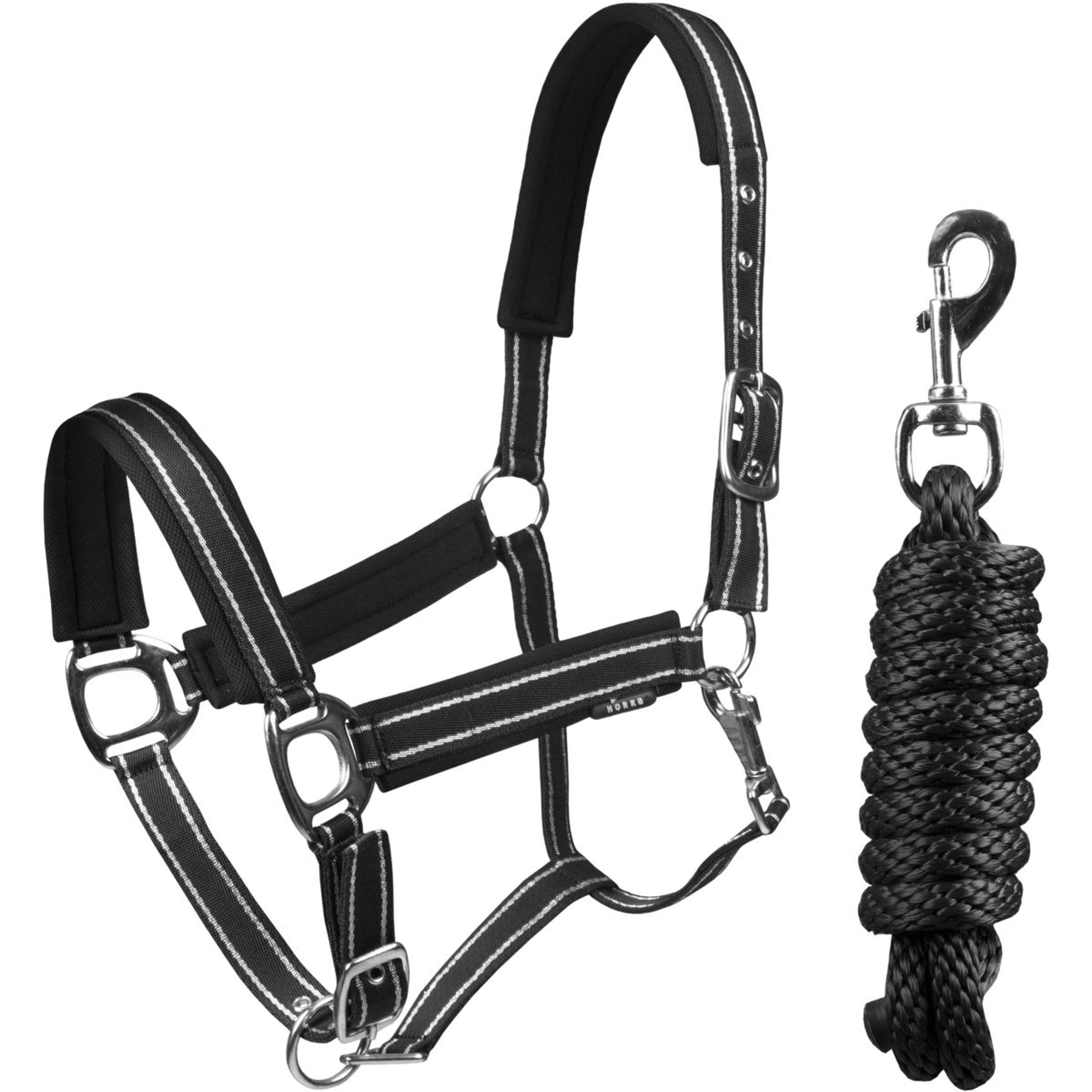 HORKA Halter Set Deluxe Black/Silver