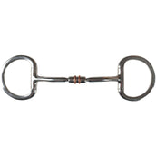 HORKA Eggbut Snaffle Copper Roll 14mm Double Jointed Stainless Steel