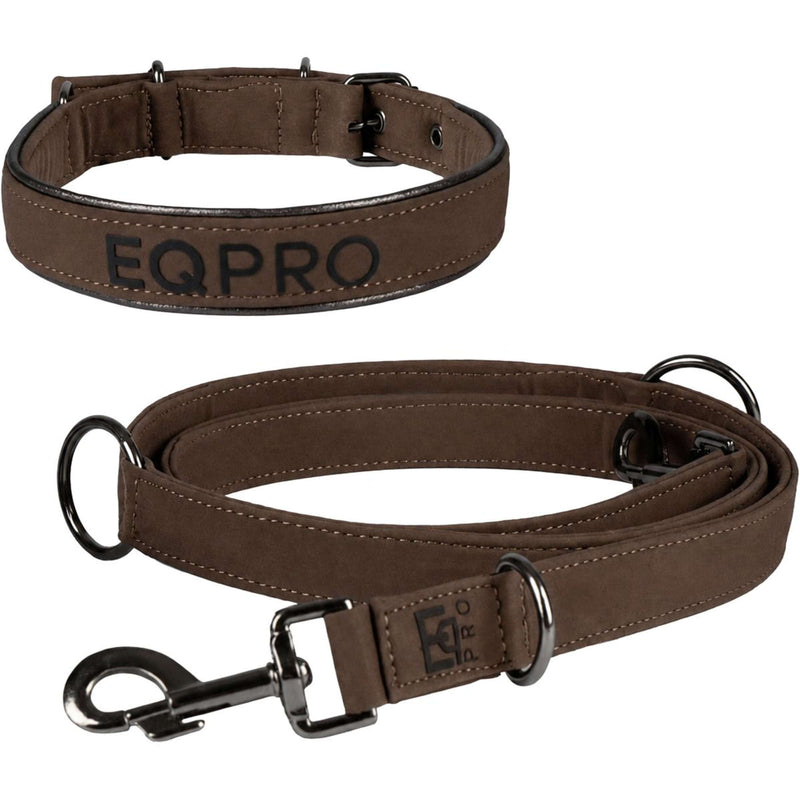 EQPRO Collar and Leash Softshell Chocolate