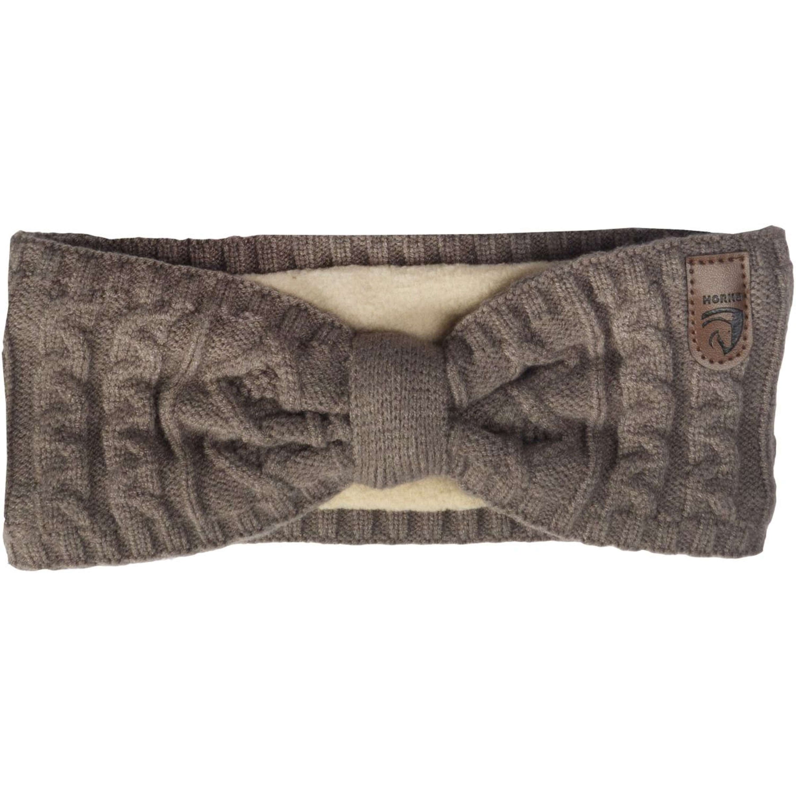 HORKA Headband Knitted Coffee-Brown