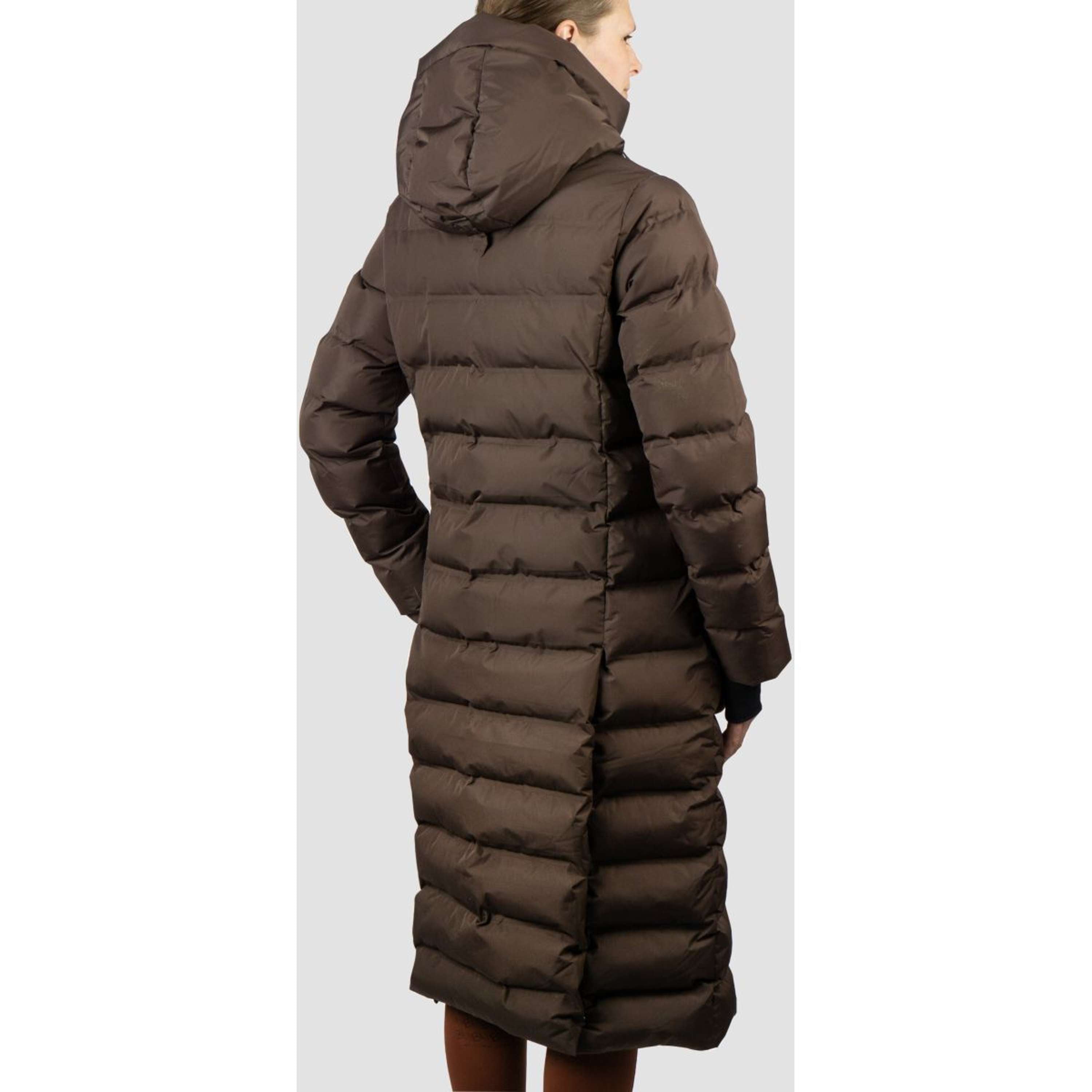 EQPRO Long Puffer Coat Eloise Chocolate