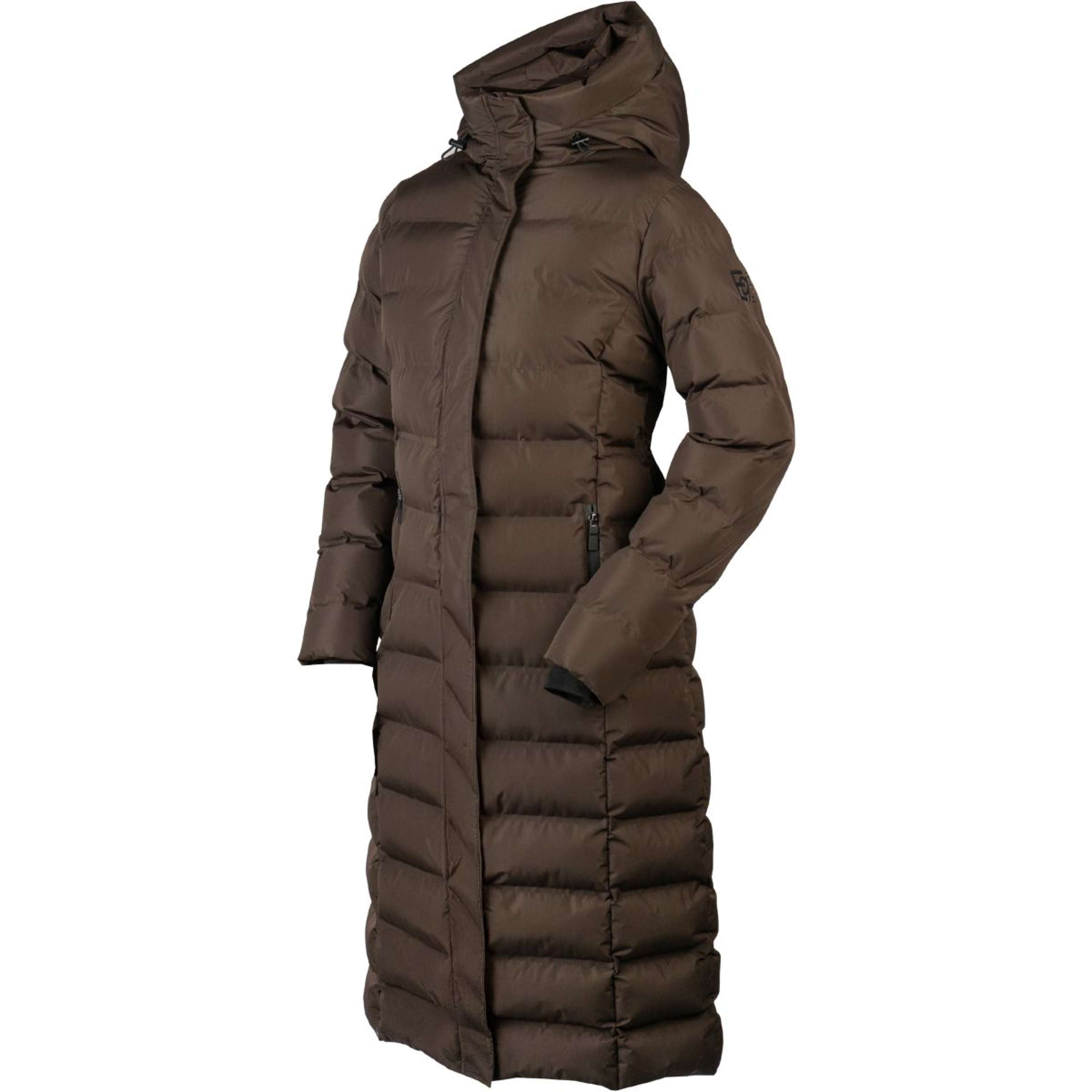 EQPRO Long Puffer Coat Eloise Chocolate