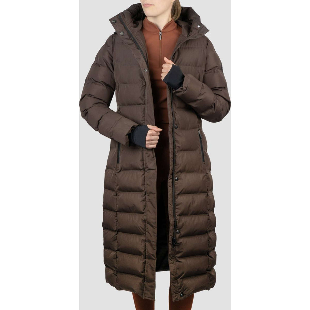 EQPRO Long Puffer Coat Eloise Chocolate