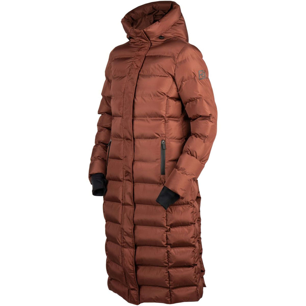 EQPRO Long Puffer Coat Eloise Burnt Umber