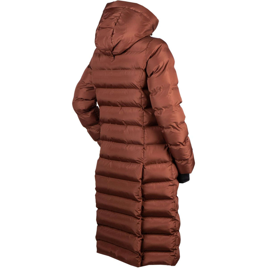 EQPRO Long Puffer Coat Eloise Burnt Umber