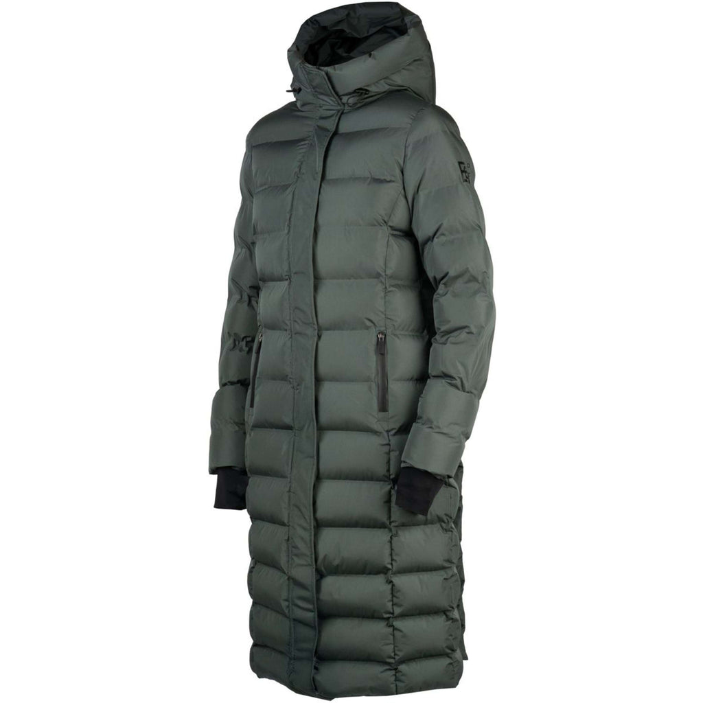 EQPRO Long Puffer Coat Eloise Shadow Steel