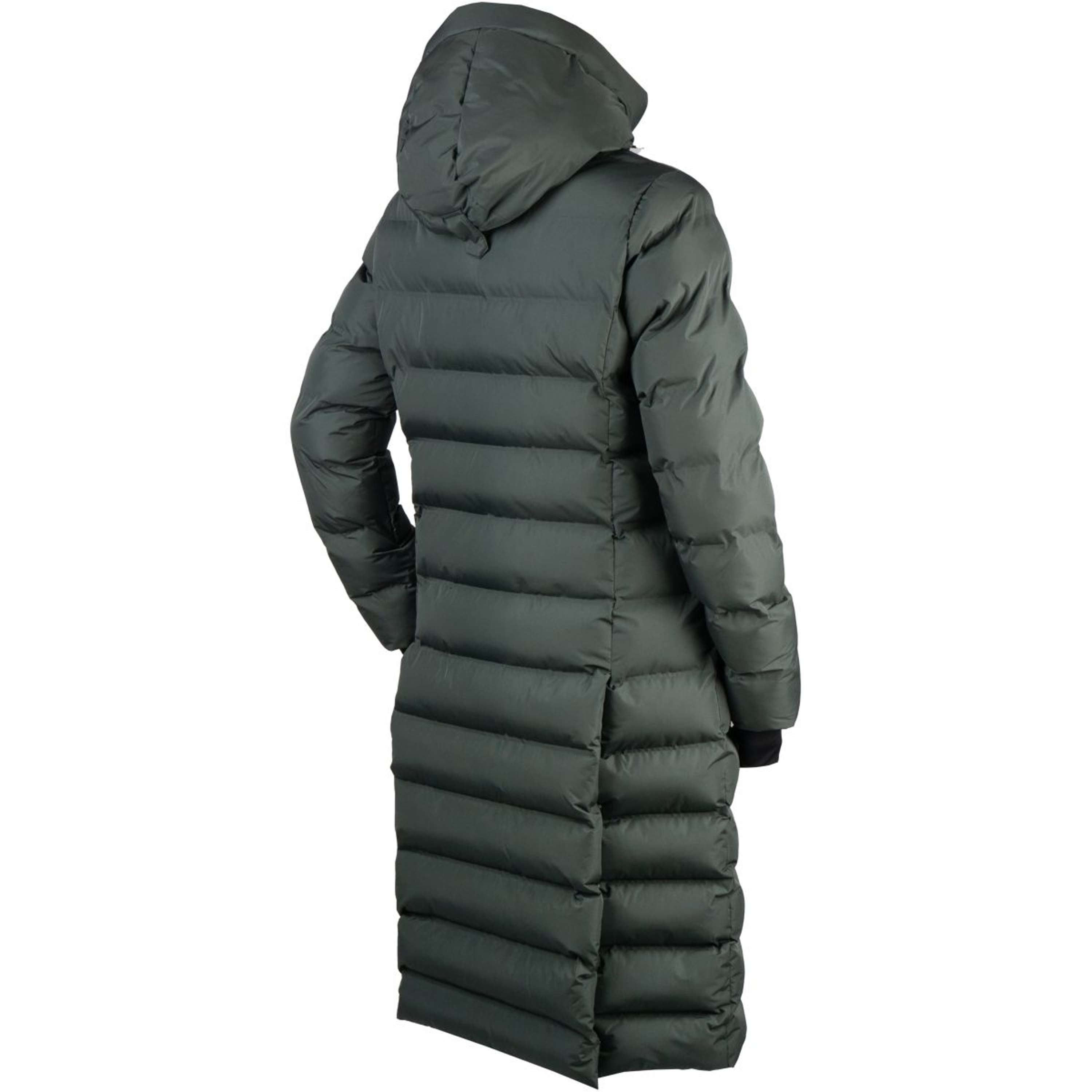 EQPRO Long Puffer Coat Eloise Shadow Steel