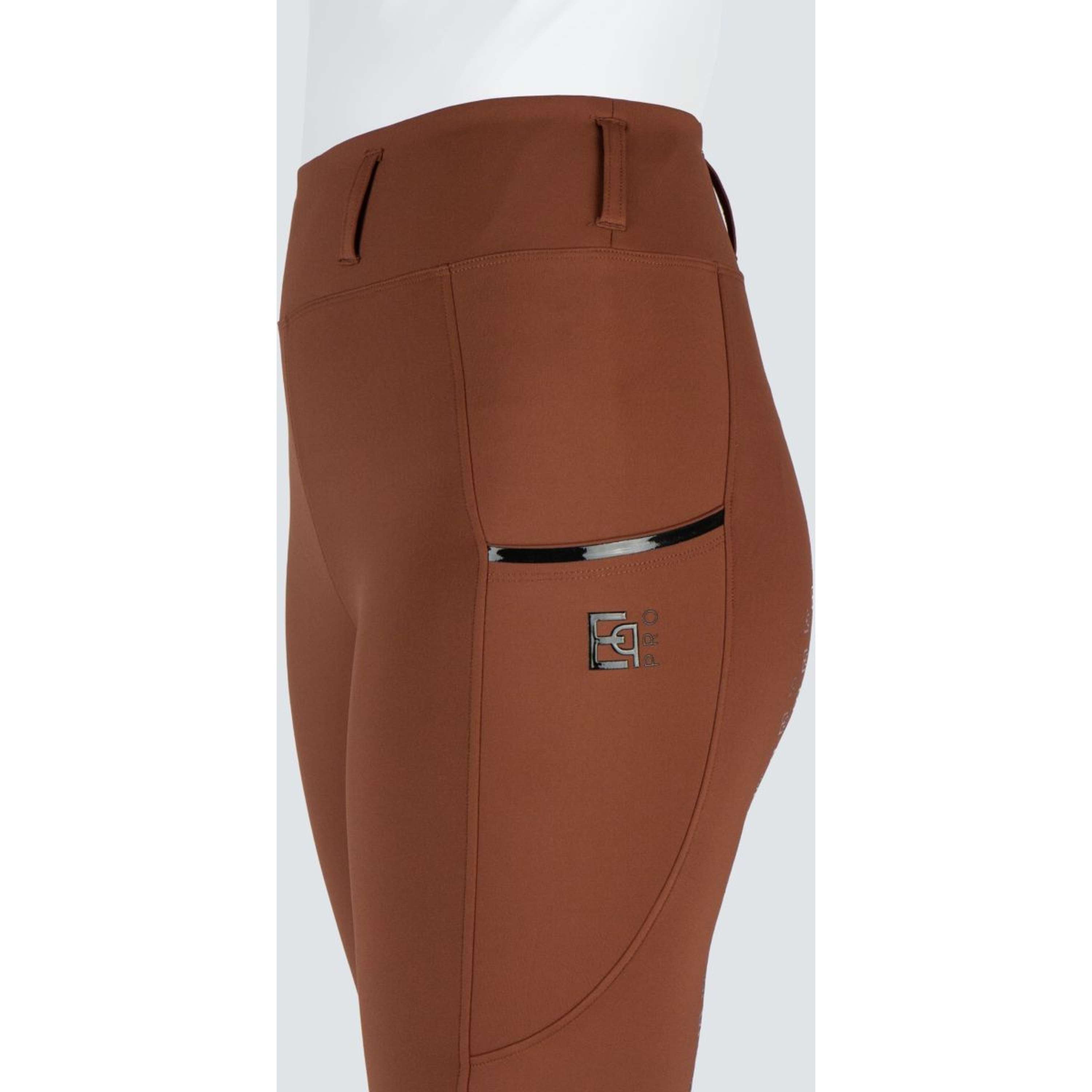 EQPRO Riding Legging Mindy Full Grip Burnt Umber