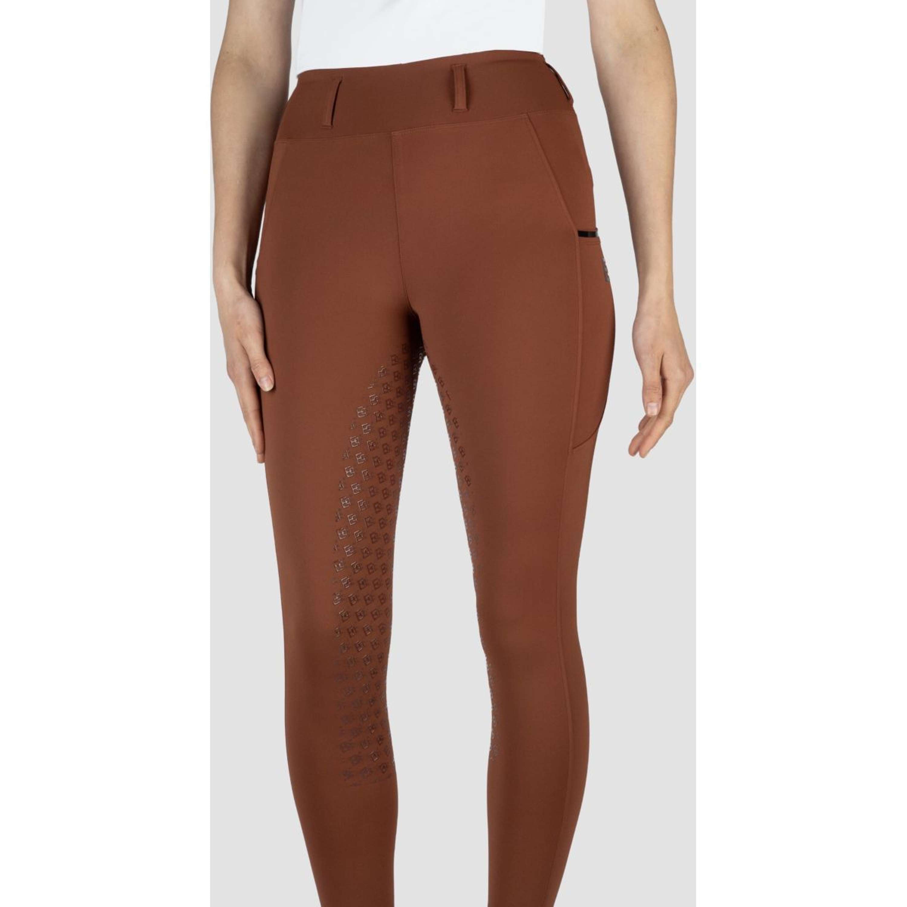 EQPRO Riding Legging Mindy Full Grip Burnt Umber