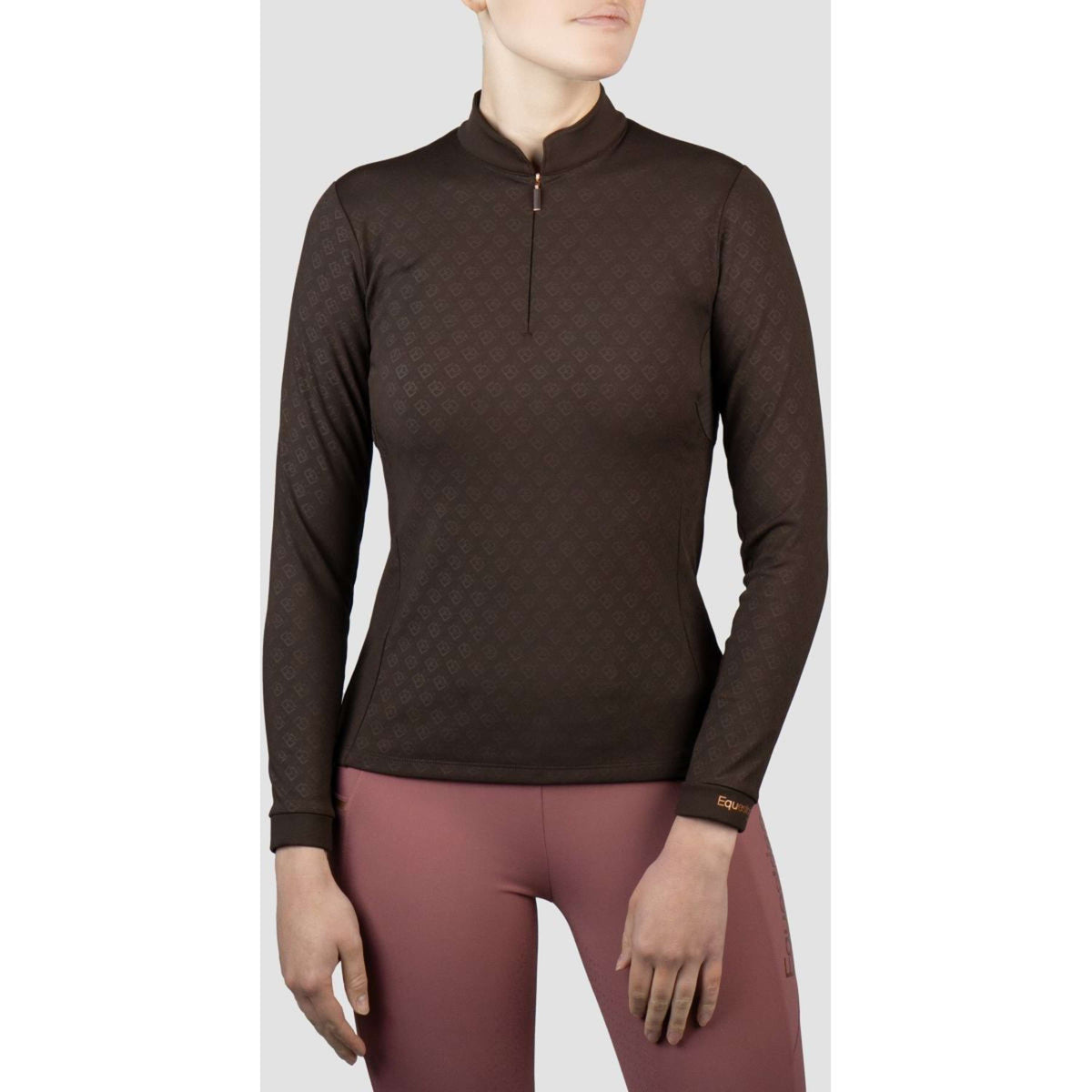 HORKA Shirt Emily Long Sleeves Dark Chocolate