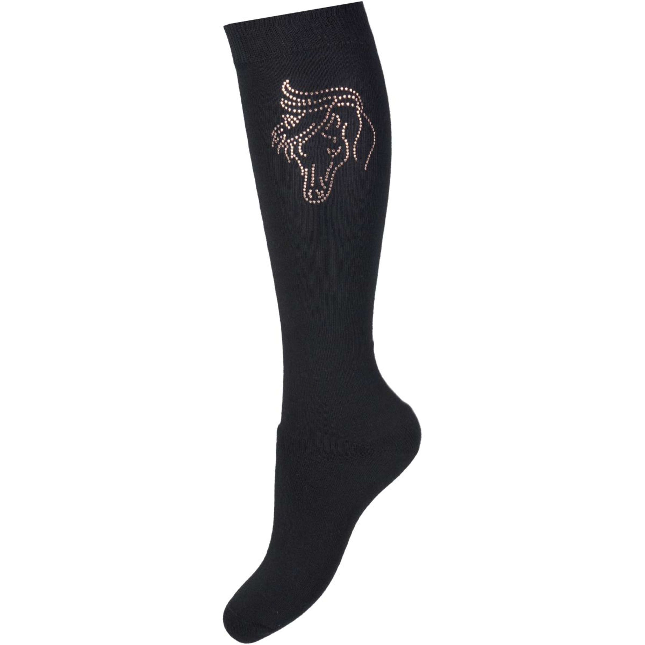 Red Horse Socks Kristal Black/Rose