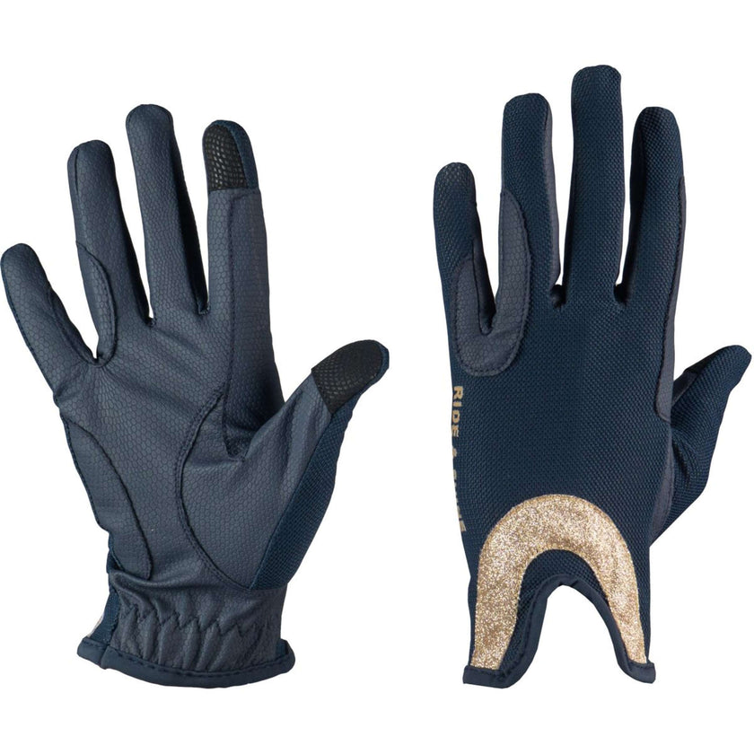 Red Horse Riding Gloves Glamour Gloves Blau/Rose