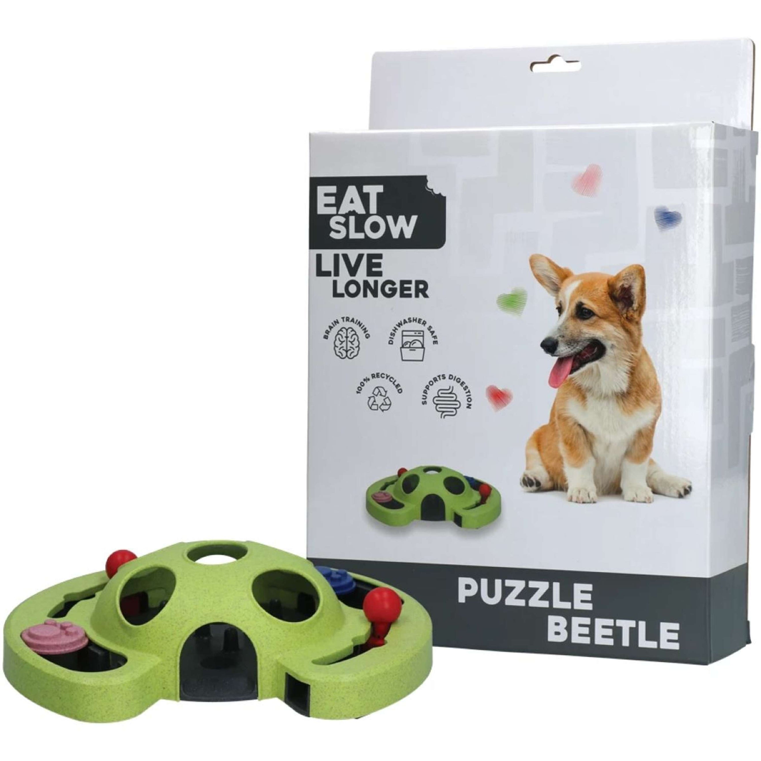 Eat Slow Live Longer Puzzle Beetle