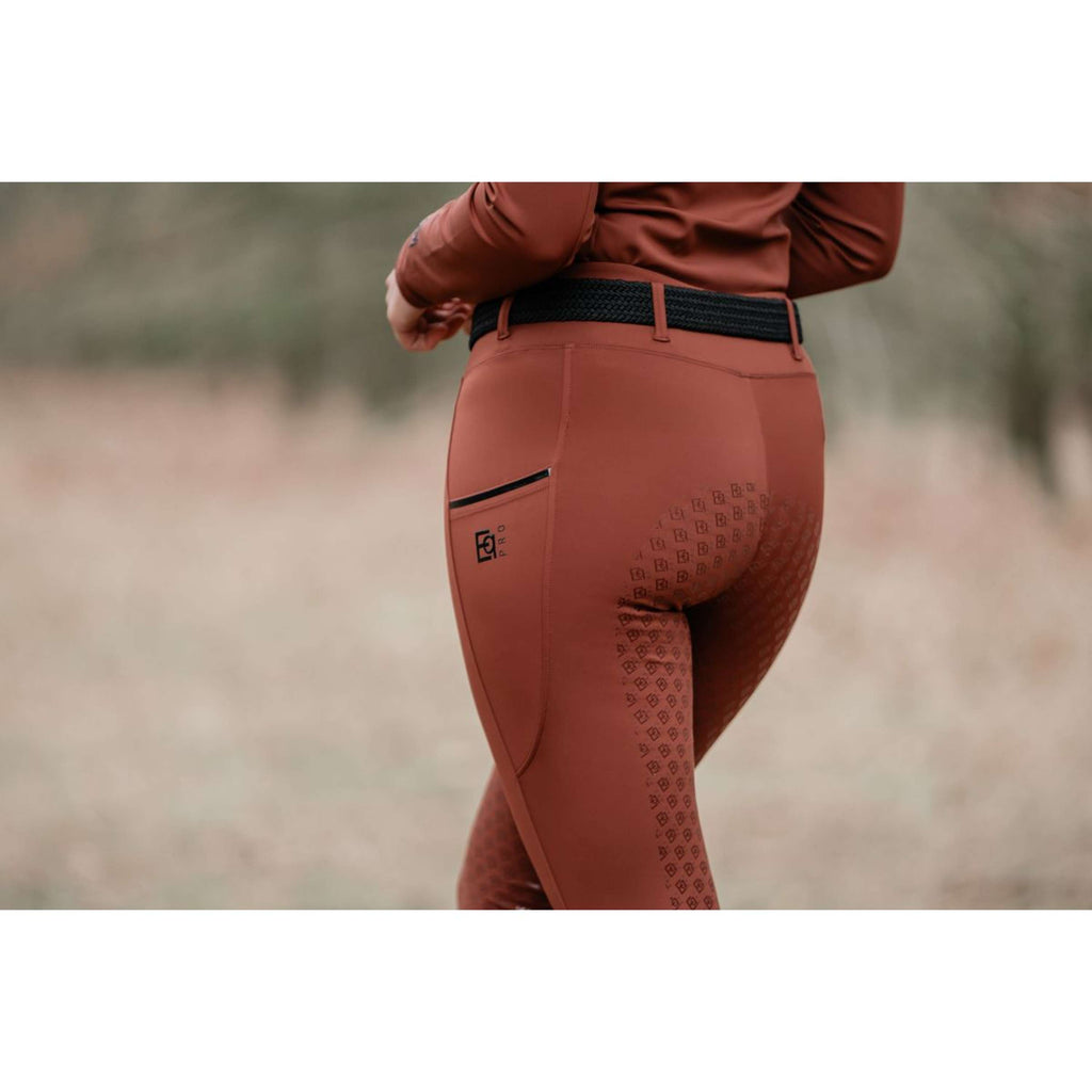 EQPRO Riding Legging Mindy Full Grip Burnt Umber