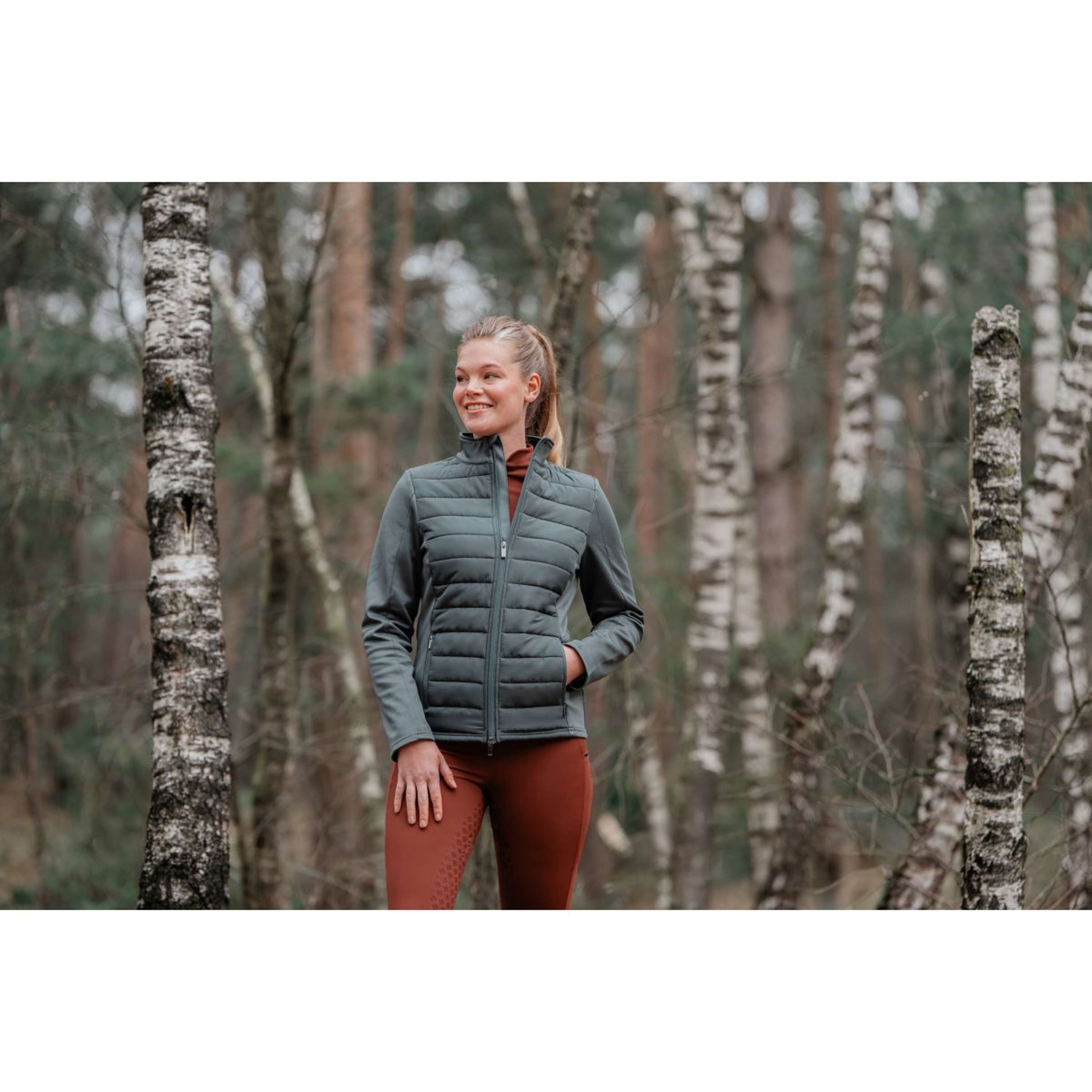 EQPRO Zip-Hoodie Geneviève Blue Mist