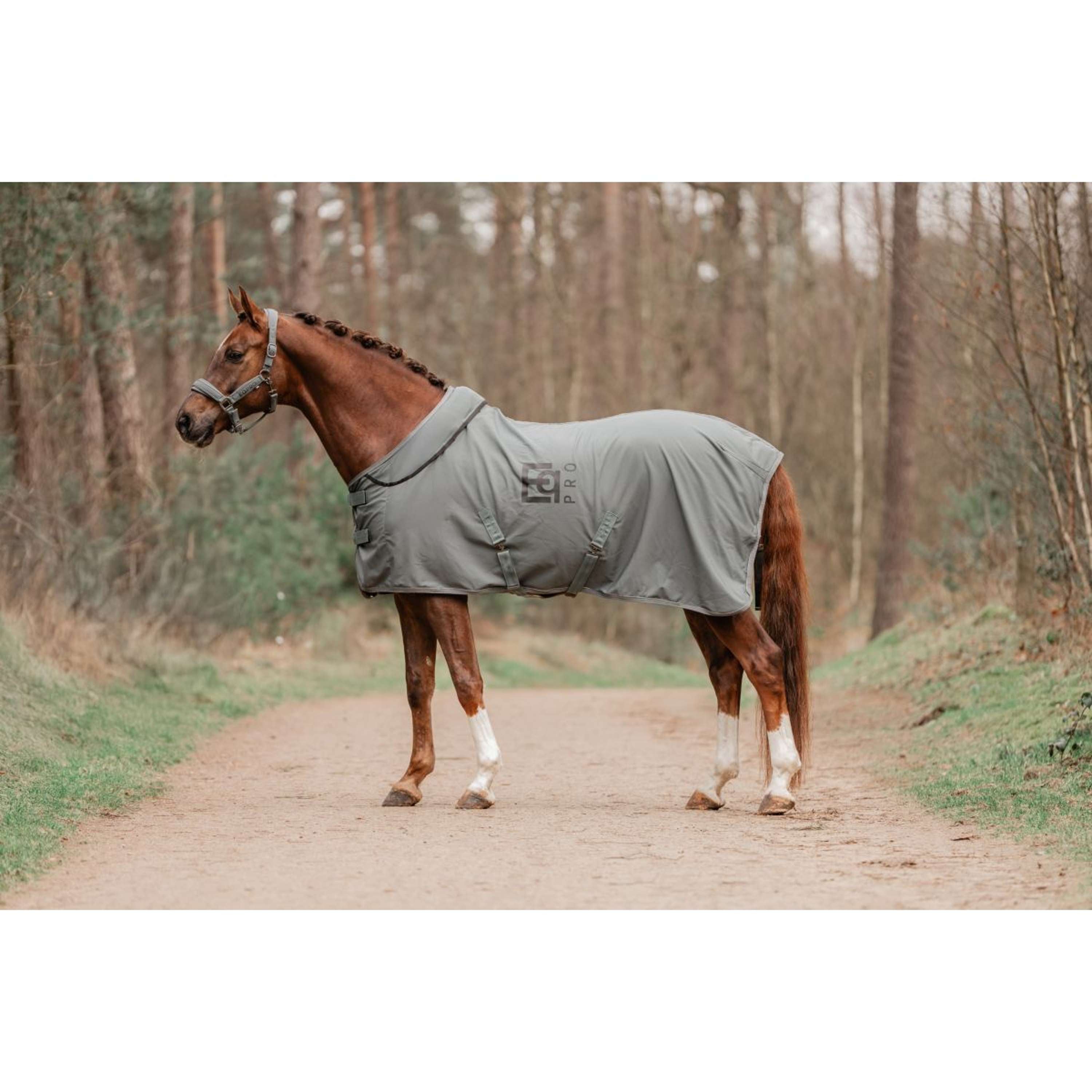 EQPRO Softshell Rug with Rollable Neck Shadow Steel