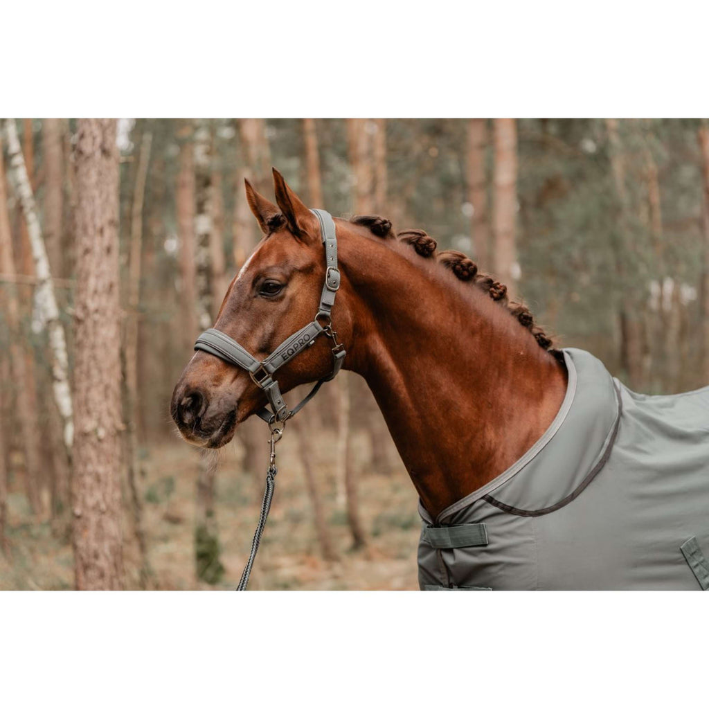 EQPRO Softshell Rug with Rollable Neck Shadow Steel