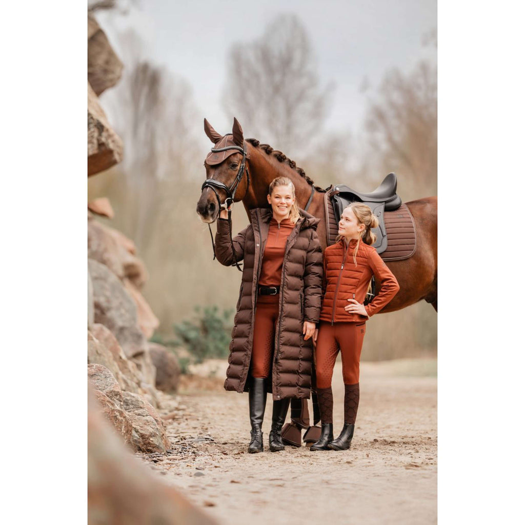 EQPRO Long Puffer Coat Eloise Chocolate