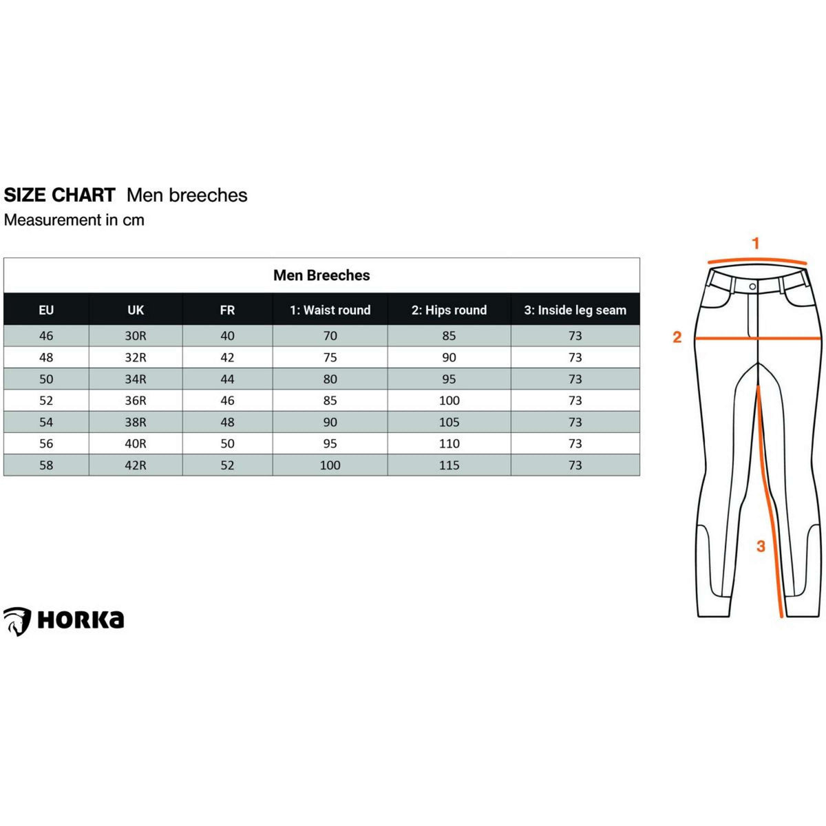 HORKA Breeches Modesto Men Blue