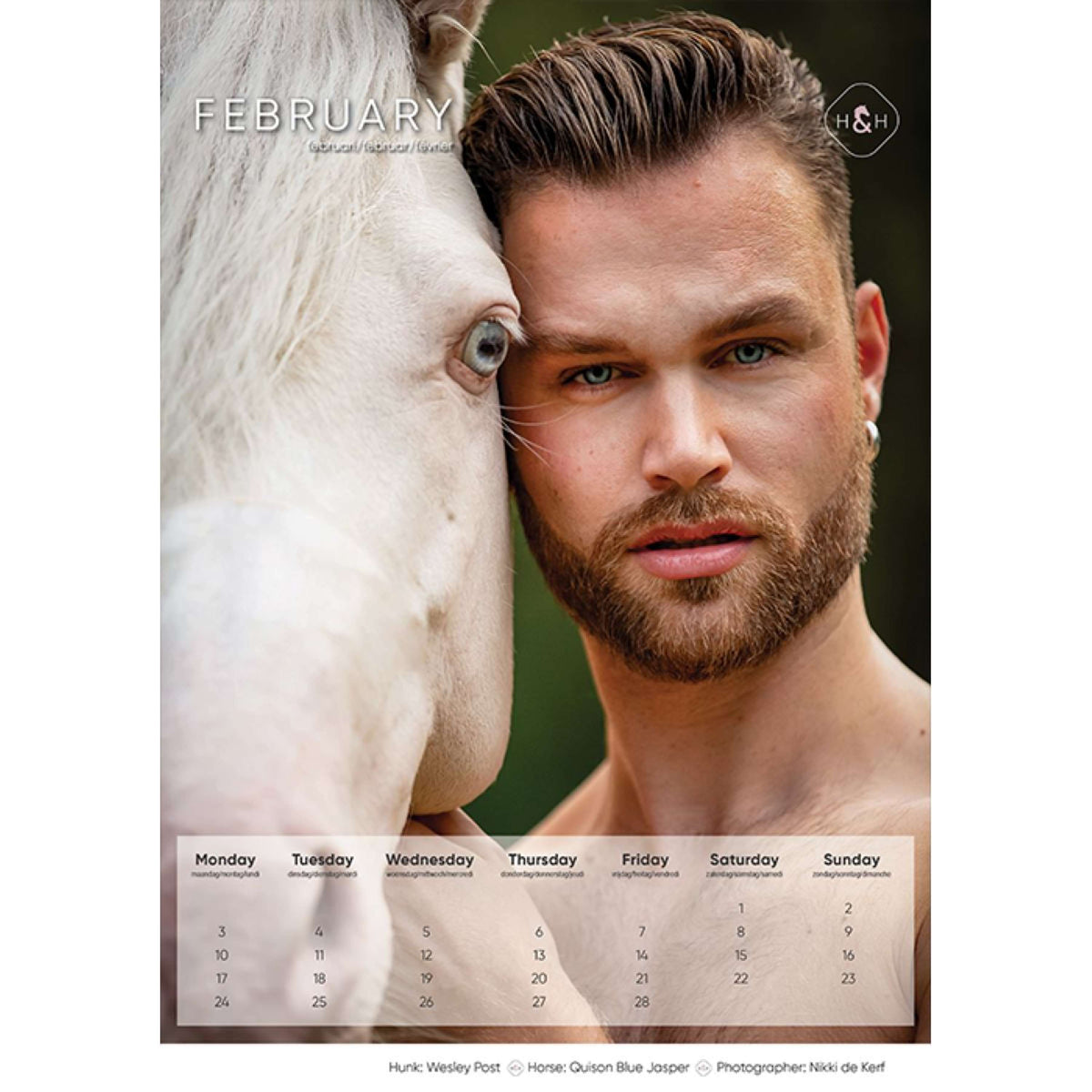 Calender Horse and Hunk 2024