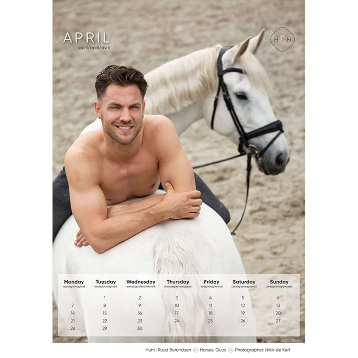 Calender Horse and Hunk 2024