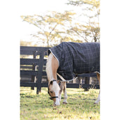 Rhino Wug Pony Turnout 250g Varilayer Black/Grey/White Check/Gray