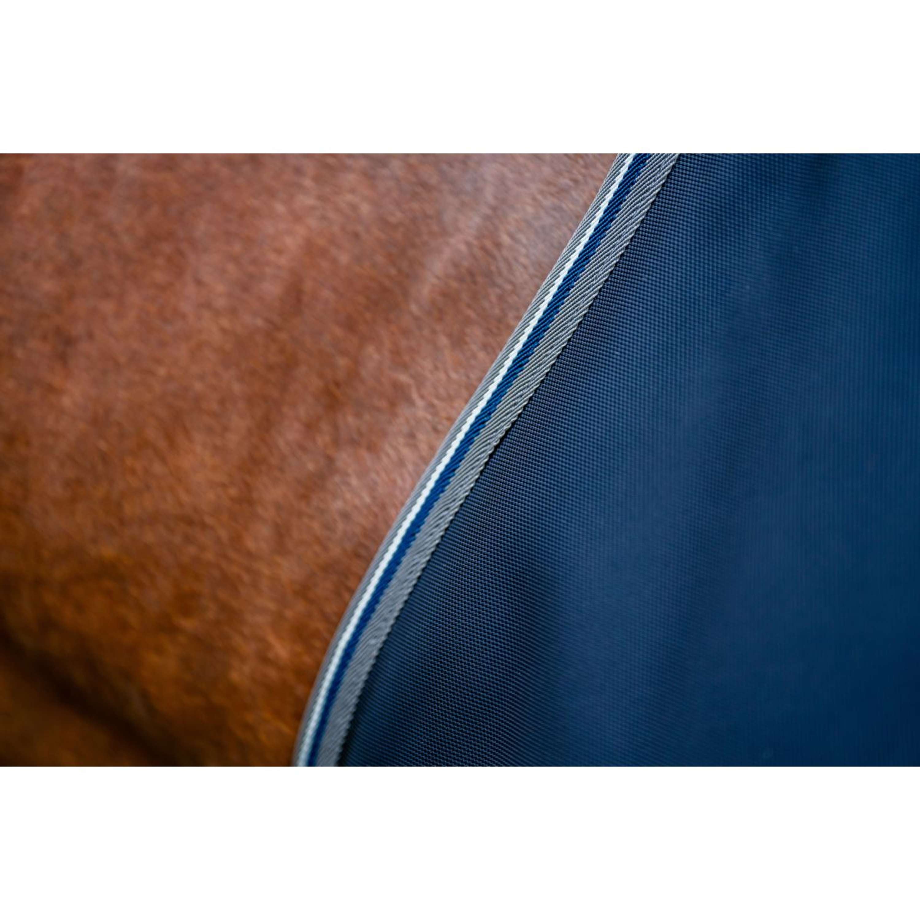 Rambo Turnout Rug 1680D Varilayer 250g Navy/Thunderstorm Grey/Silver
