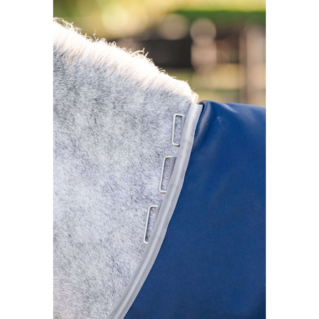 Amigo Turnout Rug 1200D Pony 250g Navy/Titanium Grey/Silver