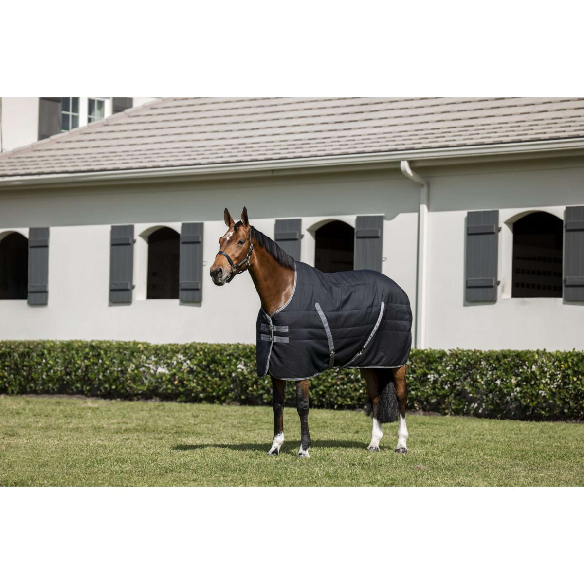 Rambo Stable Rug 400g Black/Thunderstorm Grey/Silver
