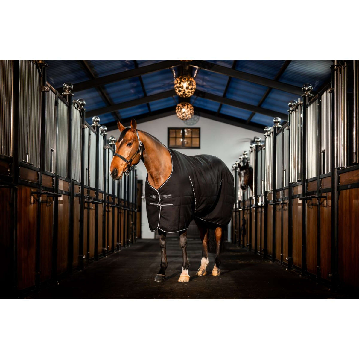Rambo Stable Rug 400g Black/Thunderstorm Grey/Silver